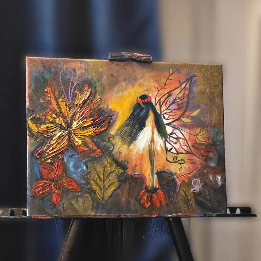 Enchanted Fairy Canvas Art in Multicolor